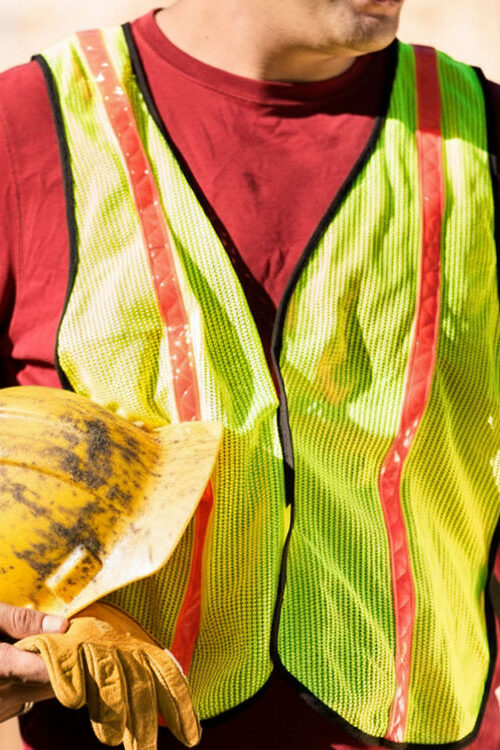 Union Worker Checking Communications