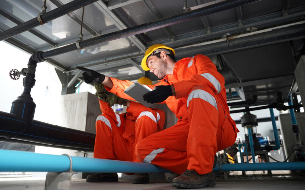 utility workers together